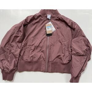 Nike Sportswear Essential Mauve Oversized Bomber Jacket FN2839-208 Women’s M